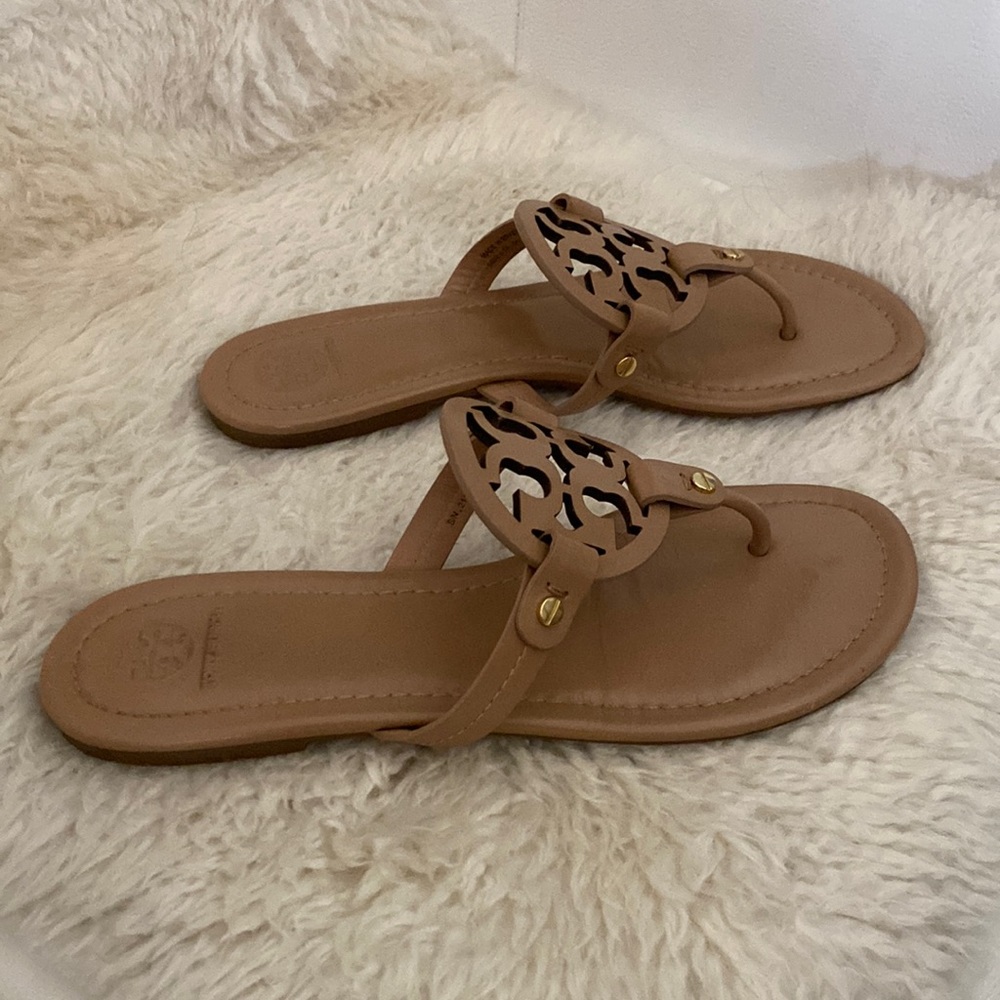 Tory Burch Miller Tan Thong Sandal